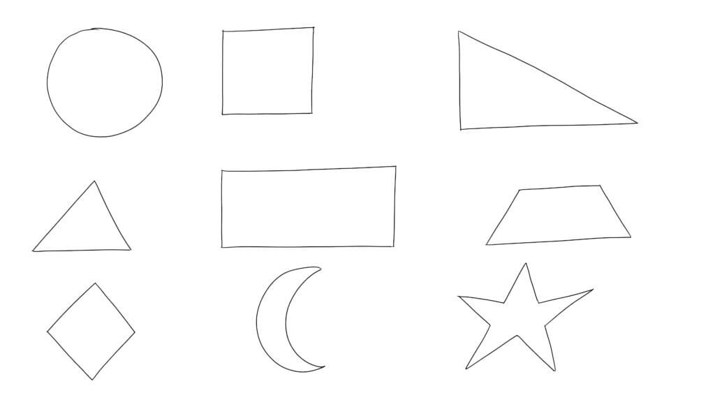 Ejercicios básicos de dibujo. mis primeras formas